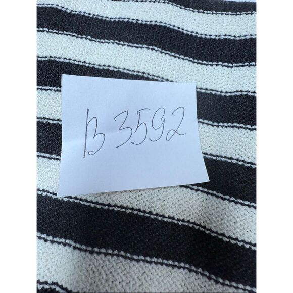 St. John Sequined Striped Sweater Size S Black White Made in USA - Picture 9 of 9